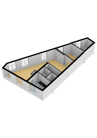 Floorplan - Voorstraat 1, 3441 CA Woerden